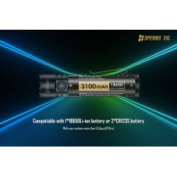 Torcia led 1300 lumens con fascio di luce fino a 175m