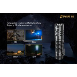 Torcia led 1300 lumens con fascio di luce fino a 175m