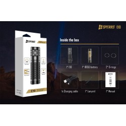 Torcia led 1300 lumens con fascio di luce fino a 175m