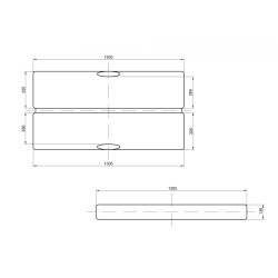 Valigetta universale con chiusura sec 130cm