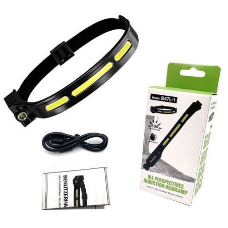 HEADLAMP CON LUCE FRONTALE E LATERALE BIANCA